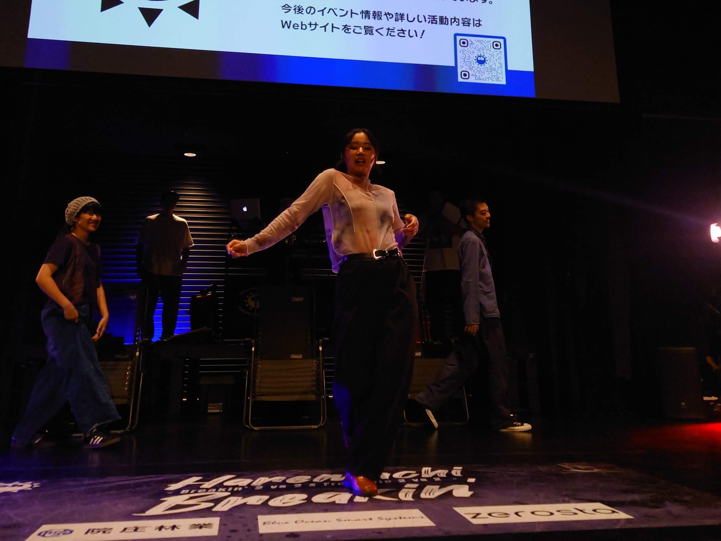 Freestyle ダンサーがルーティンに入る瞬間