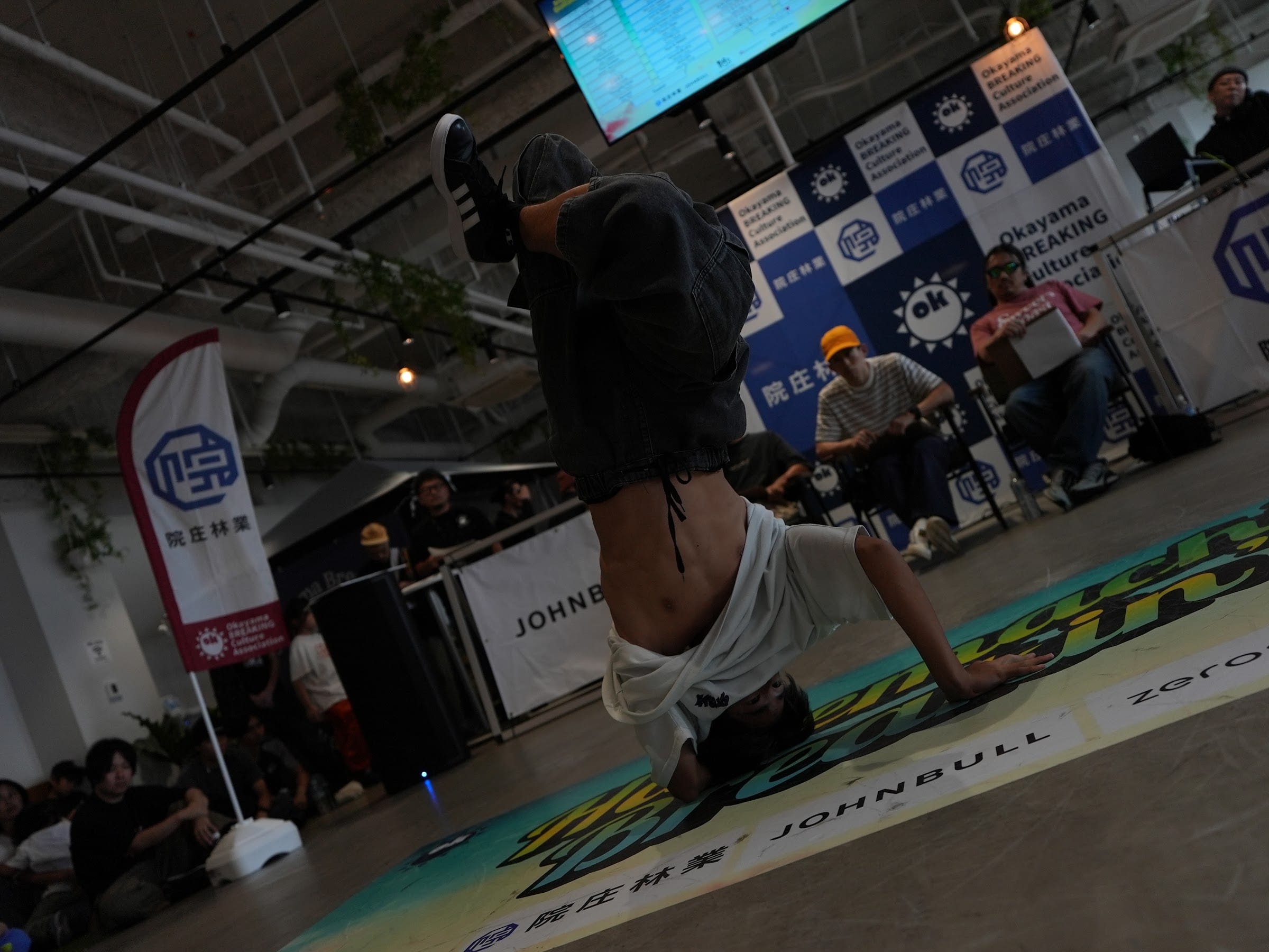 Backflip in motion